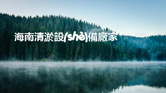 海南清淤設(shè)備廠家直銷，為何能成為行業(yè)翹楚？
